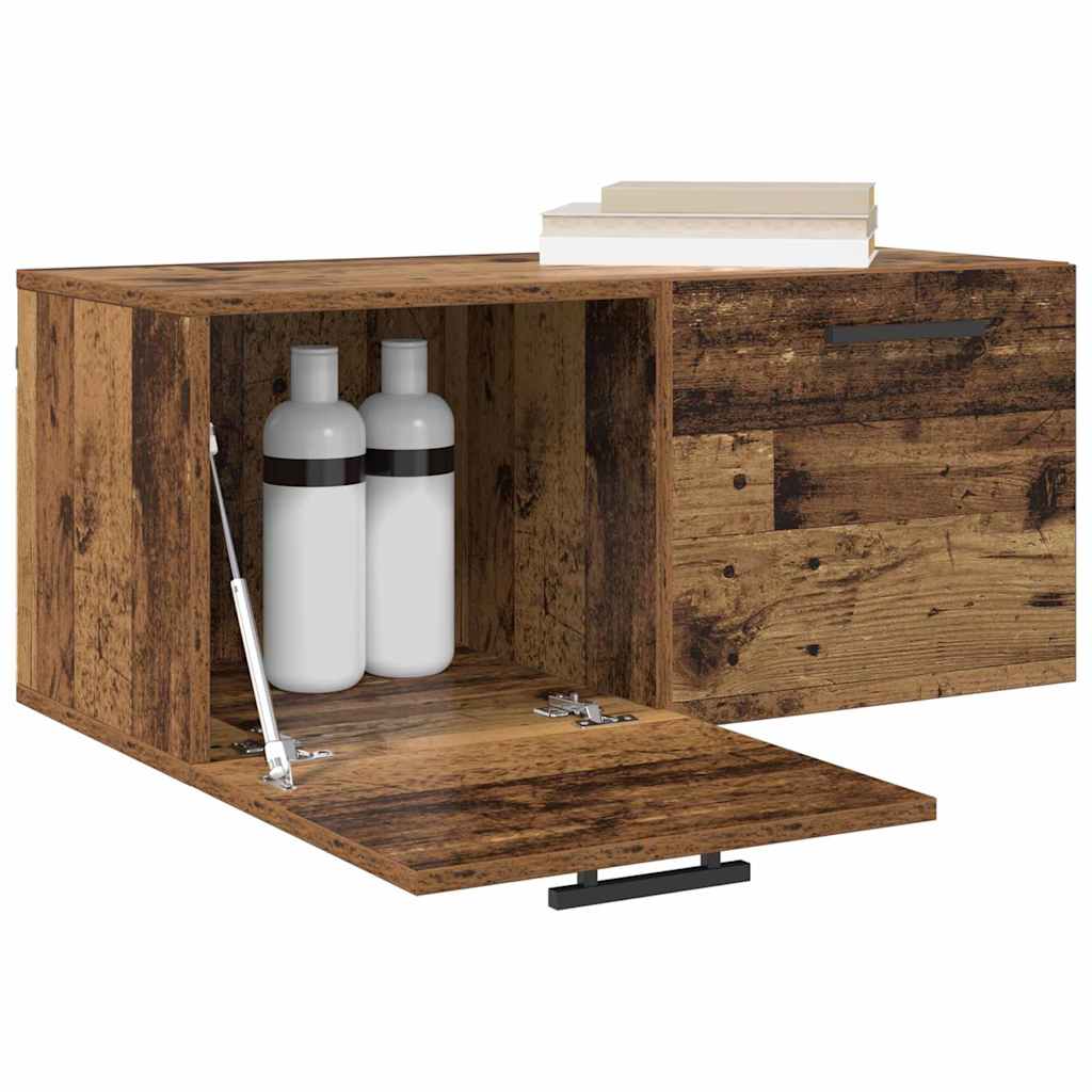 Vidaxl wandkast 80 x 36.5 x 35 cm bewerkt hout oud hout