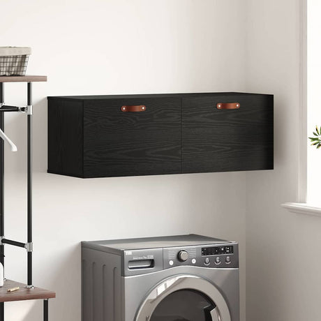 Vidaxl wandkast 100 x 36,5 x 35 cm bewerkt hout zwart eiken