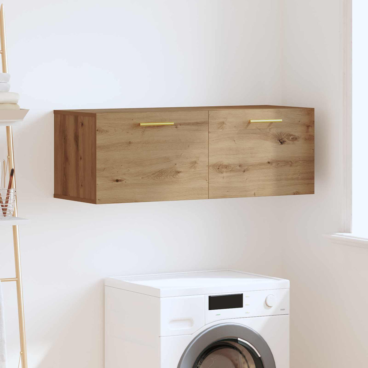 Vidaxl wandkast 100 x 36.5 x 35 cm bewerkt hout