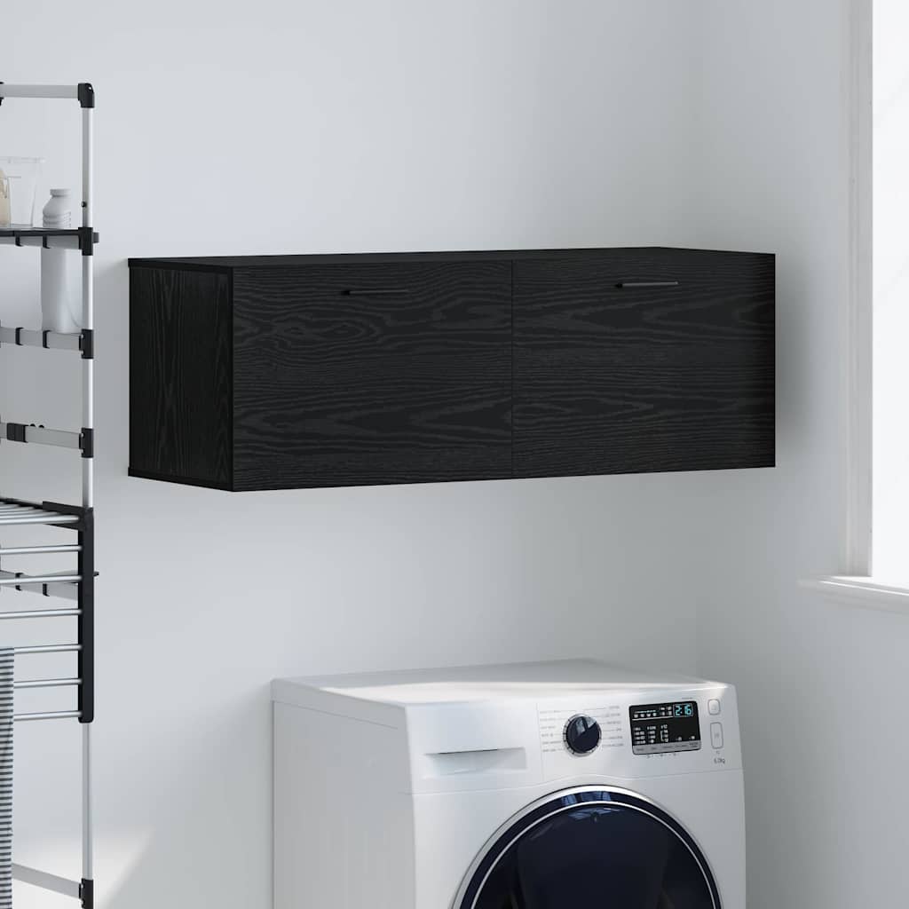 Vidaxl wandkast 100 x 36,5 x 35 cm bewerkt hout zwart eiken
