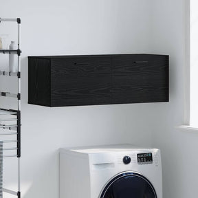 Vidaxl wandkast 100 x 36,5 x 35 cm bewerkt hout zwart eiken