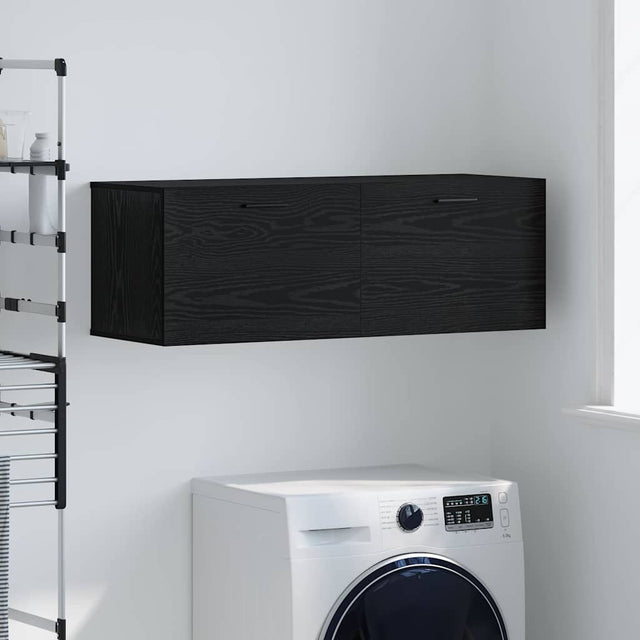 Vidaxl wandkast 100 x 36,5 x 35 cm bewerkt hout zwart eiken