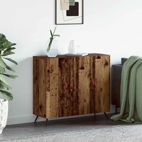 Vidaxl dressoir oudhout 89,5 x 34 x 80 cm bewerkt hout