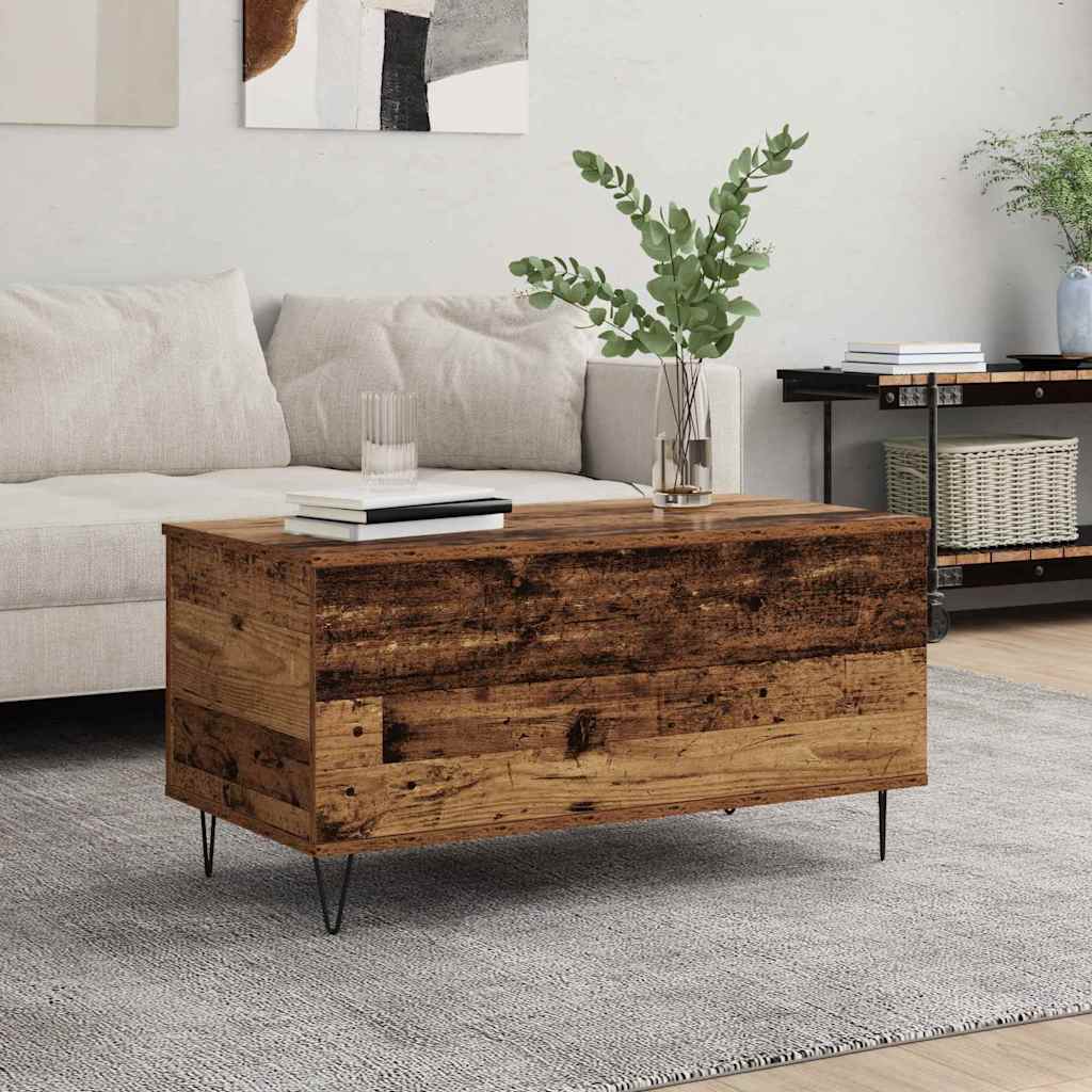 Vidaxl salontafel oud hout 90 x 44.5 x 45 cm bewerkt hout
