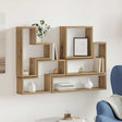 Vidaxl wandplank muurmontage artisan eiken 96 x 12 x 64 cm