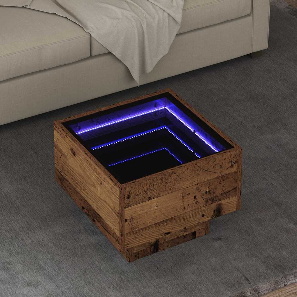 Vidaxl salontafel oud hout 40 x 40 x 30 cm