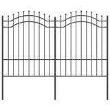 Vidaxl tuinhek grijs 240 x 190 cm poedergecoat staal