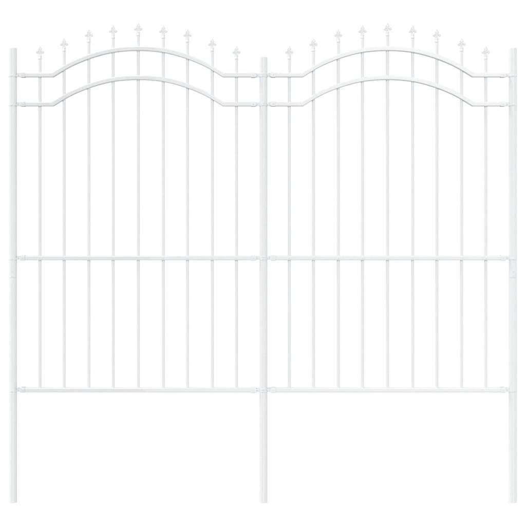 Vidaxl tuinhek wit 240 x 215 cm poedergecoat staal