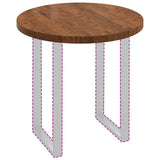Vidaxl tafelblad ø 80 x 4 cm rond massief eikenhout licht bruin