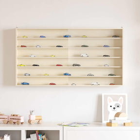 Vidaxl muurdisplaykast met plank beige 100 x 8,5 x 54 cm multiplex