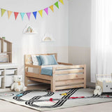Vidaxl bedframe met hoofdeinde bruin 80 x 200 cm bewerkt hout