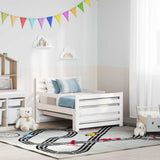 Vidaxl bedframe met hoofdeinde wit 80 x 200 cm bewerkt hout