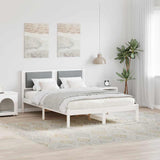 Vidaxl bedframe lichtgrijs 160 x 200 cm massief grenenhout