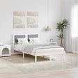 Vidaxl bedframe lichtgrijs 120 x 200 cm massief grenenhout