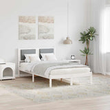 Vidaxl bedframe lichtgrijs 120 x 190 cm massief grenenhout