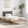Vidaxl bedframe donkergrijs 90 x 200 cm massief grenenhout