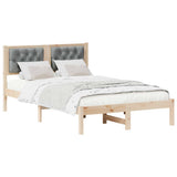 Vidaxl bedframe lichtgrijs 120 x 200 cm massief grenenhout