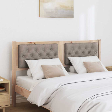 Vidaxl hoofdbord anders bruin en taupe 150 cm massief grenenhout