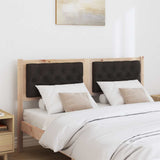 Vidaxl hoofdbord anders bruin en zwart 140 cm massief grenenhout