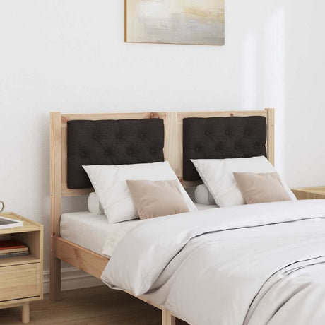 Vidaxl hoofdbord anders bruin en zwart 135 cm massief grenenhout