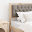 Vidaxl hoofdbord anders bruin en taupe 75 cm massief grenenhout