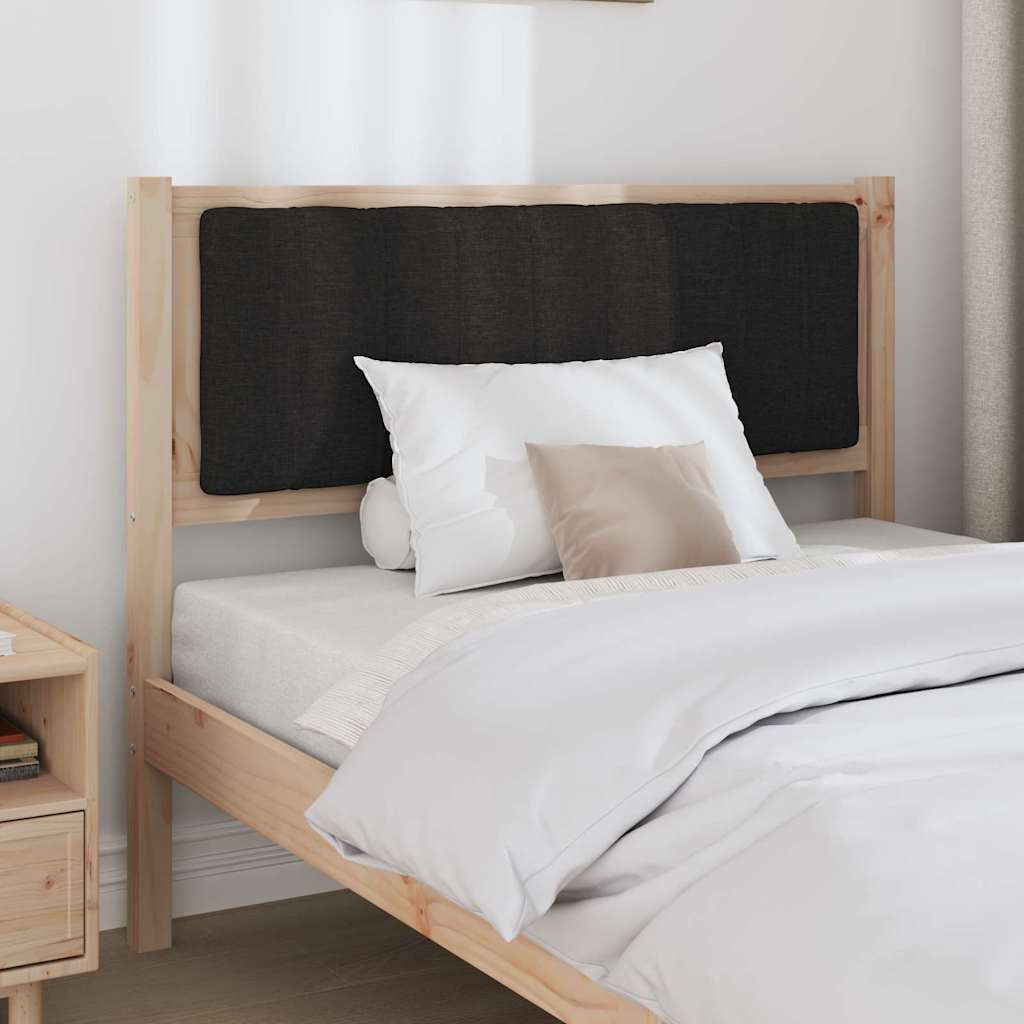 Vidaxl gestoffeerd hoofdbord bruin massief grenenhout