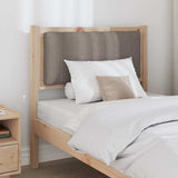 Vidaxl gestoffeerd hoofdbord bruin 80 cm massief grenenhout