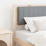 Vidaxl gestoffeerd hoofdbord bruin 75 cm massief grenenhout
