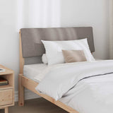 Vidaxl gestoffeerd hoofdbord taupe 100 cm massief grenenhout