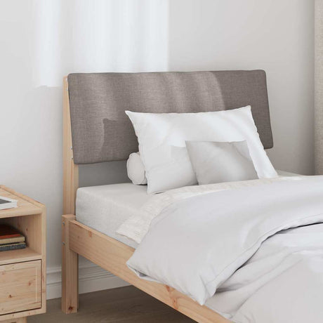 Vidaxl gestoffeerd hoofdbord taupe 80 cm massief grenenhout
