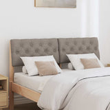Vidaxl gestoffeerd hoofdbord taupe 120 cm massief grenenhout