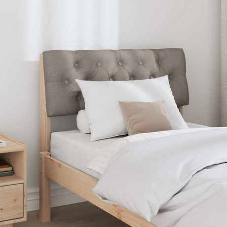 Vidaxl gestoffeerd hoofdbord taupe 80 cm massief grenenhout
