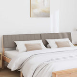Vidaxl gestoffeerd hoofdbord taupe 200 cm massief grenenhout