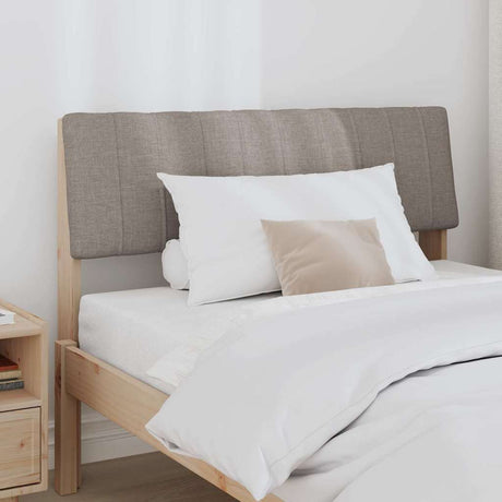 Vidaxl gestoffeerd hoofdbord taupe 100 cm massief grenenhout