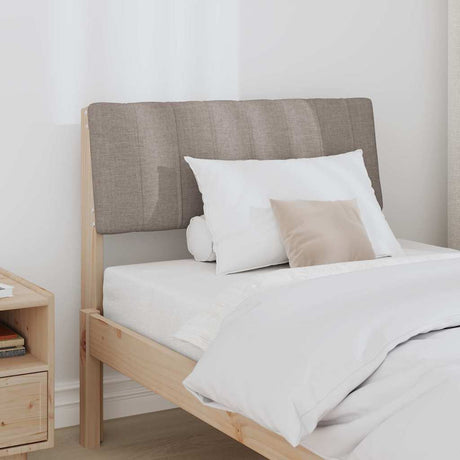 Vidaxl gestoffeerd hoofdbord taupe 75 cm massief grenenhout