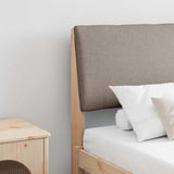 Vidaxl gestoffeerd hoofdbord taupe 180 cm massief grenenhout
