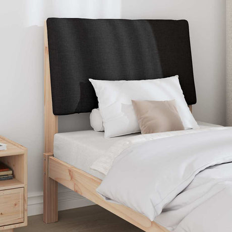 Vidaxl gestoffeerd hoofdbord zwart 80 cm massief grenenhout