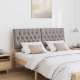 Vidaxl gestoffeerd hoofdbord taupe 150 cm massief grenenhout