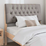 Vidaxl gestoffeerd hoofdbord taupe 100 cm massief grenenhout