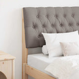 Vidaxl gestoffeerd hoofdbord taupe 80 cm massief grenenhout