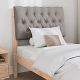 Vidaxl gestoffeerd hoofdbord taupe 80 cm massief grenenhout