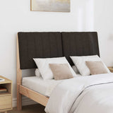 Vidaxl gestoffeerd hoofdbord zwart 120 cm massief grenenhout