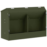 Vidaxl konijnenvoer olijf groen 64,5 x 25,5 x 45,5 cm