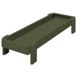 Vidaxl kippen voederbak olijf groen 80 x 28 x 13.5 cm