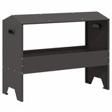 Vidaxl voederbak voor vee zwart 79 x 35 x 62 cm koudgewalst staal