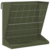 Vidaxl hooi feeder olijf groen 71 x 33 x 70 cm koudgewalst staal
