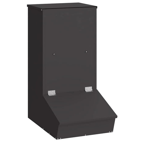 Vidaxl varkensvoeder zwart 55 x 38 x 76 cm koudgewalst staal