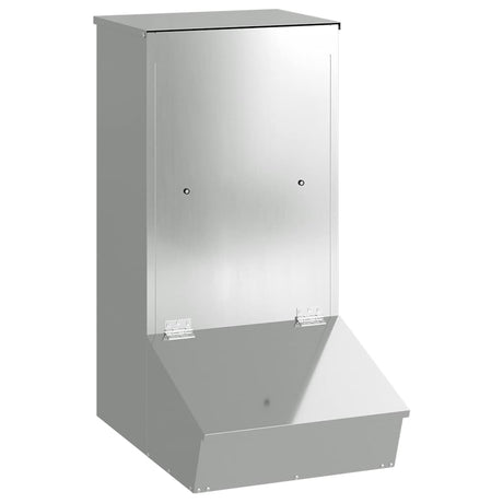 Vidaxl varkensvoeder zilver 55 x 38 x 76 cm gegalvaniseerd staal