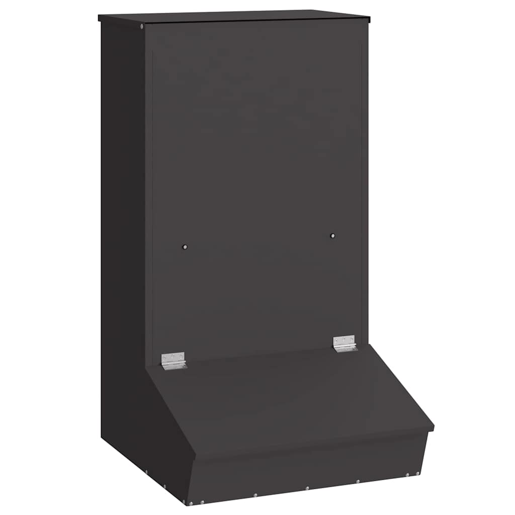 Vidaxl varkensvoeder zwart 55 x 51 x 91,5 cm koudgewalst staal