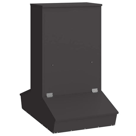 Vidaxl varkensvoeder zwart 82 x 51 x 91,5 cm koudgewalst staal